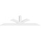 Ekena Millwork Richland Architectural Grade PVC Gable Bracket, 72"W x 18"H x 4"D x 4"F, 6/12 Pitch GBP072X18X0404RIC00 - alternate 3